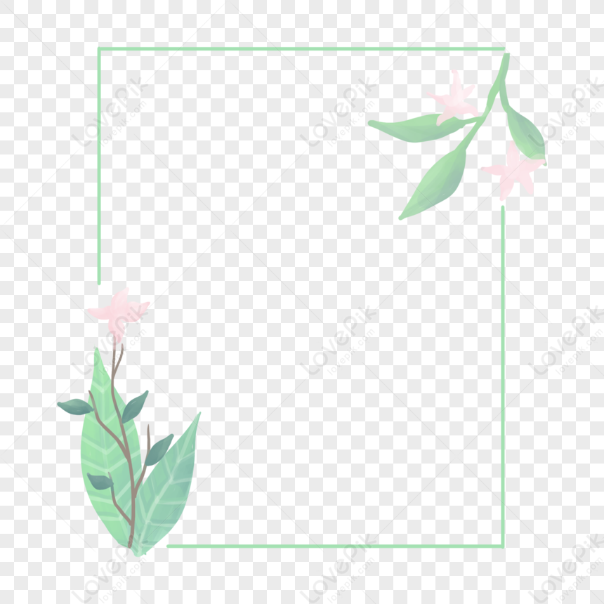 Creative Flower Cartoon Border PNG Free Download And Clipart Image For ...