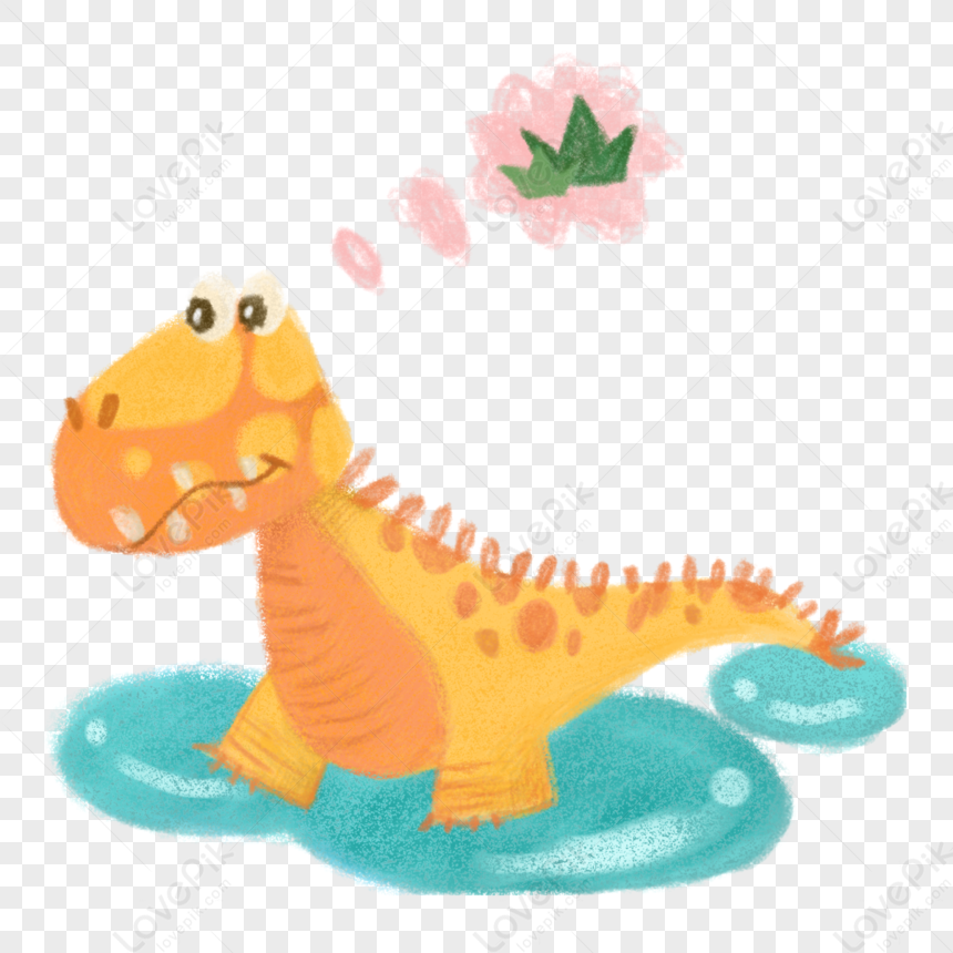 Cute Animal Herbivorous Dinosaur PNG Image And Clipart Image For Free ...