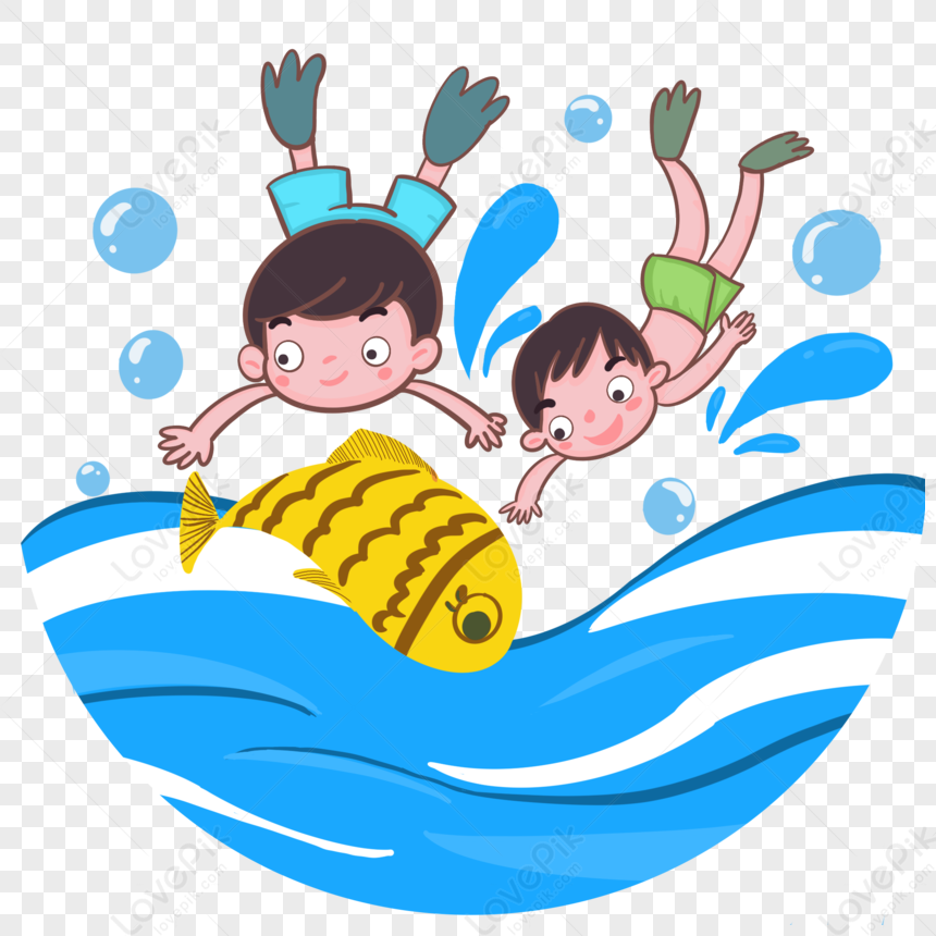 Diving Swimming Child PNG Transparent Image And Clipart Image For Free ...