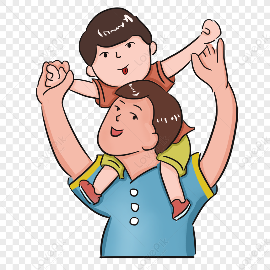 Father And Son, Child Fist, Son, Riding Big Horse PNG Transparent ...