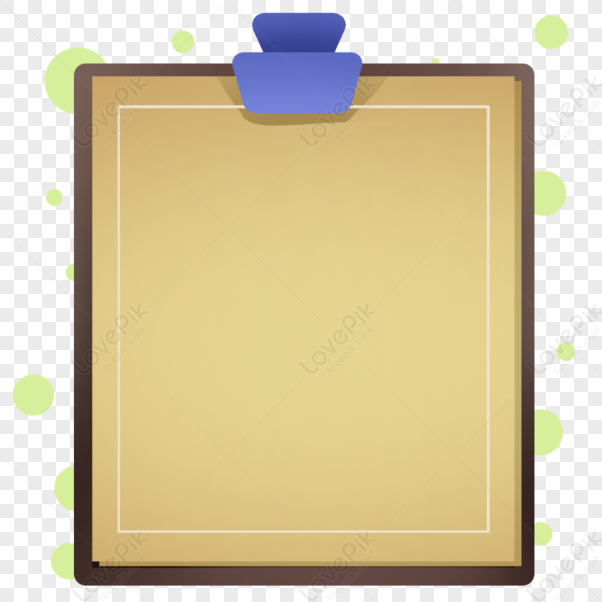 Folder Border, Brown Paper, Paper Vector, Gold Green Free PNG And ...