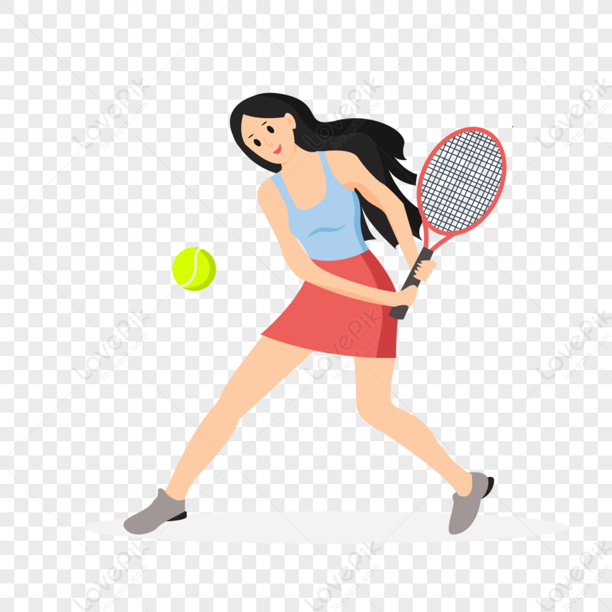 Girl Playing Tennis PNG Image Free Download And Clipart Image For Free ...