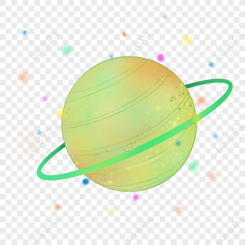 Green Little Planet, Green Simple, Planet Saturn, Green Light PNG Image ...