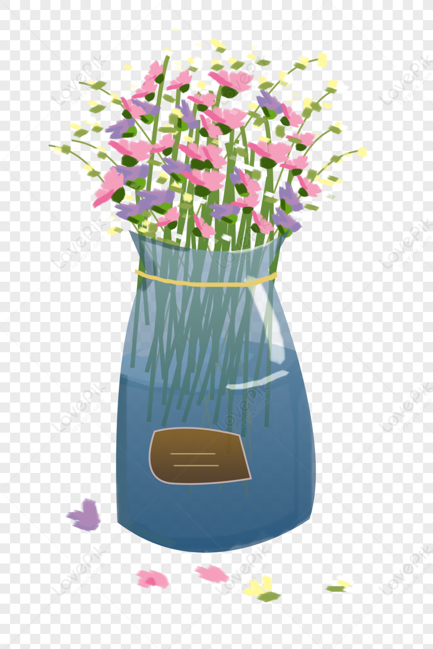 Gypsophila Blue Vase Png Picture And Clipart Image For Free Download 