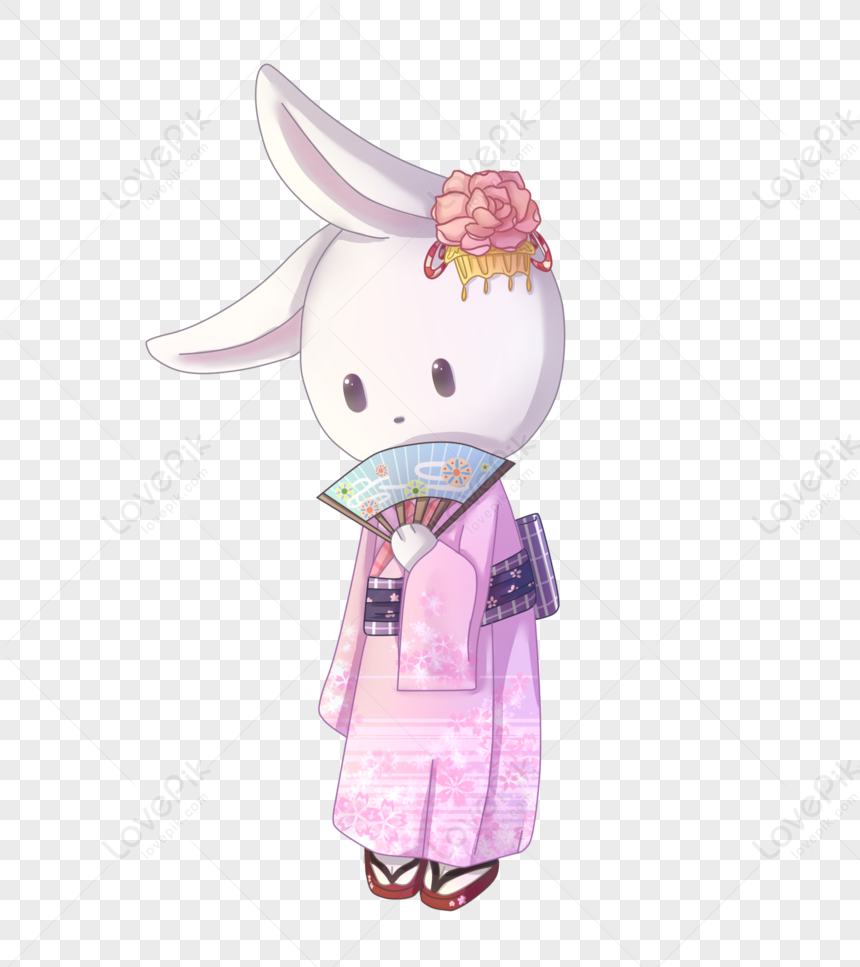 Hình ảnh Thỏ Kimono PNG Miễn Phí Tải Về - Lovepik
