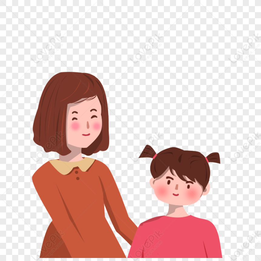 Mother Accompanying The Child PNG Picture And Clipart Image For Free ...