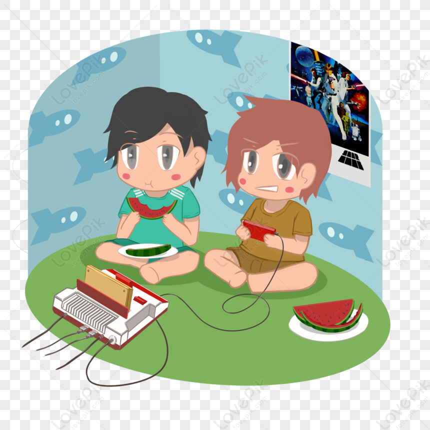 Game Boys Cartoon PNG , Gamers, Meninos Do Jogo, Jogos Imagem PNG