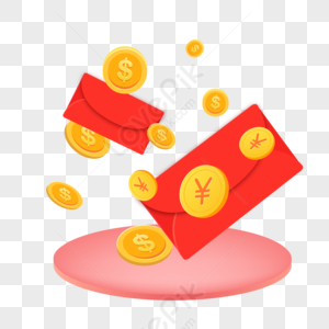Red Envelope Gold Coin Gif Animation PNG Images