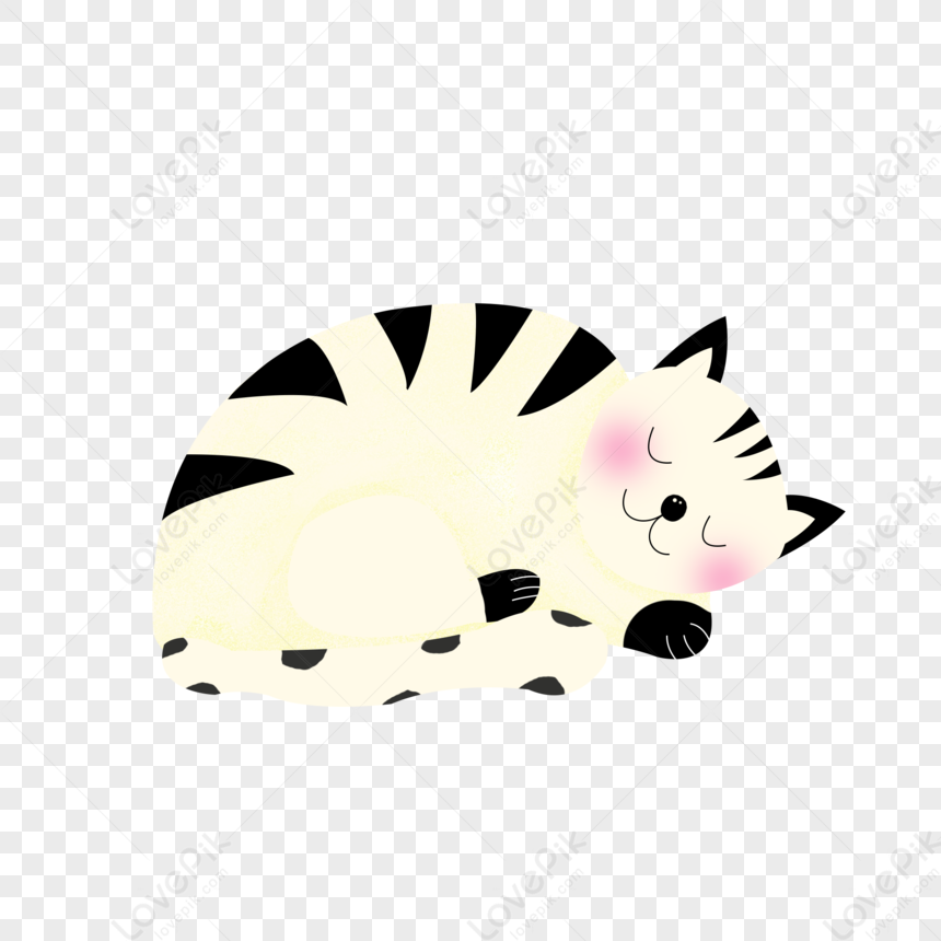 Um Gato Manchado Preto E Branco Dos Desenhos Animados PNG Imagens Gratuitas  Para Download - Lovepik