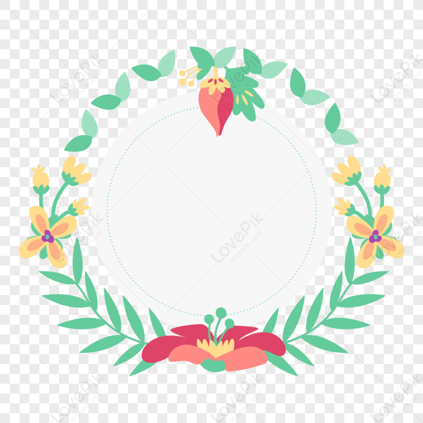 Strawberry Border, Flower Sticker, Flower Wreath, Flower Light PNG Hd ...