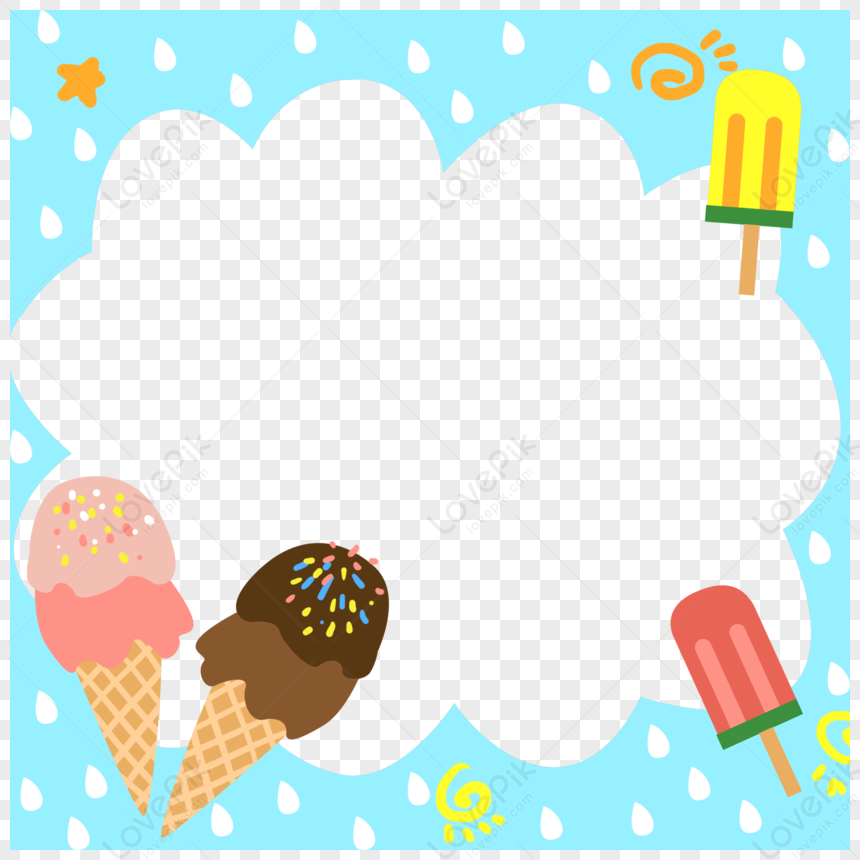 Summer Ice Cream Border Decoration, Animated Clouds, Animated Gifs ...