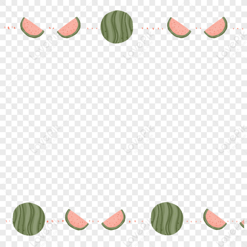 Summer Watermelon Border PNG Transparent And Clipart Image For Free ...