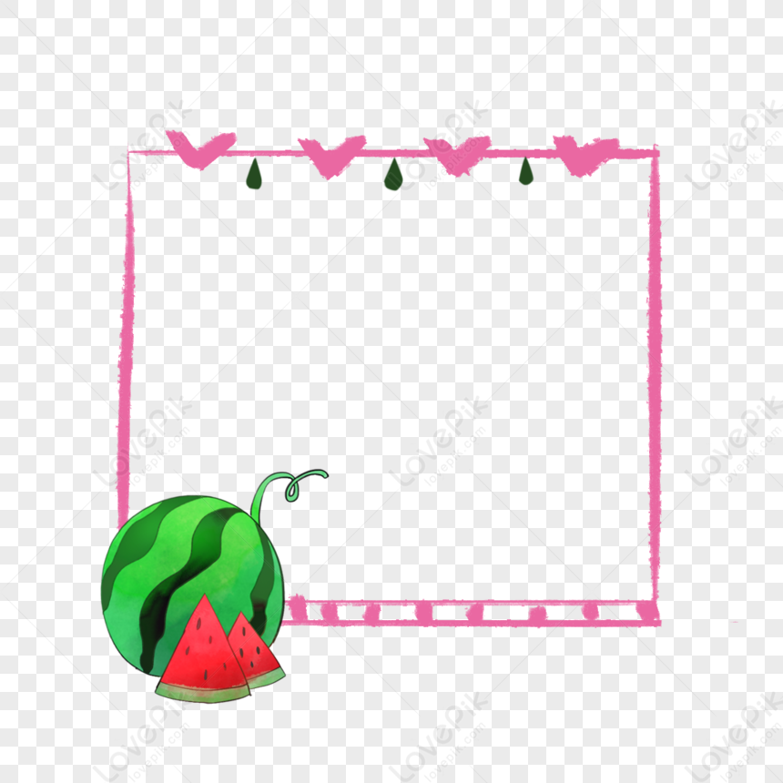 Watermelon Border, Vector Watermelon, Watermelon Border, Watermelon PNG ...