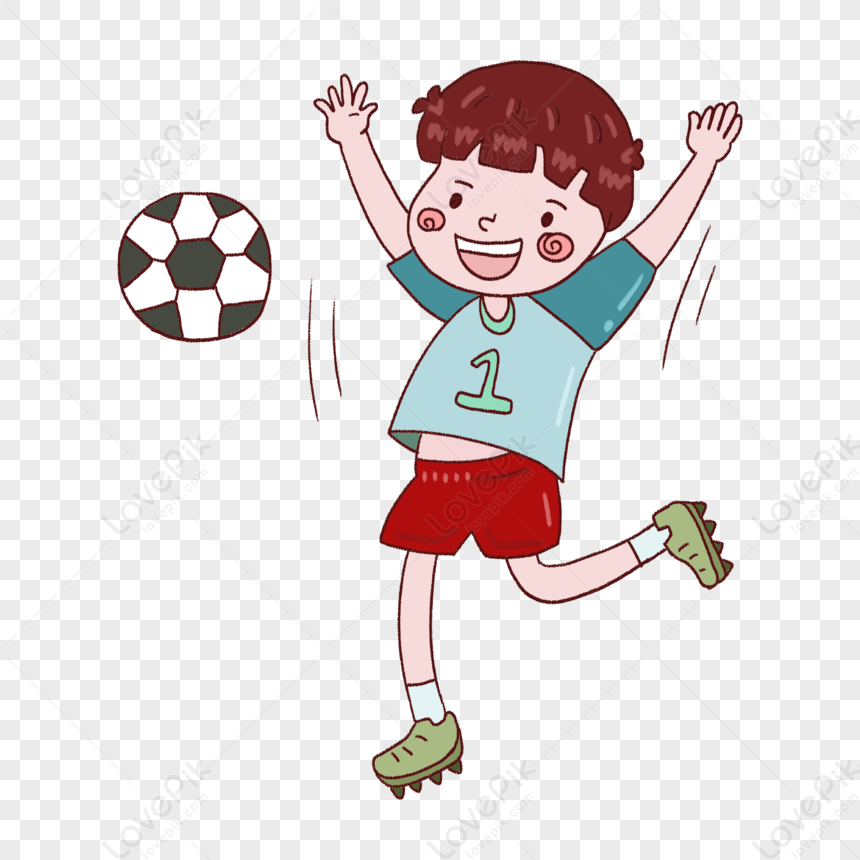 Boy Playing Football PNG Transparent Image And Clipart Image For Free ...