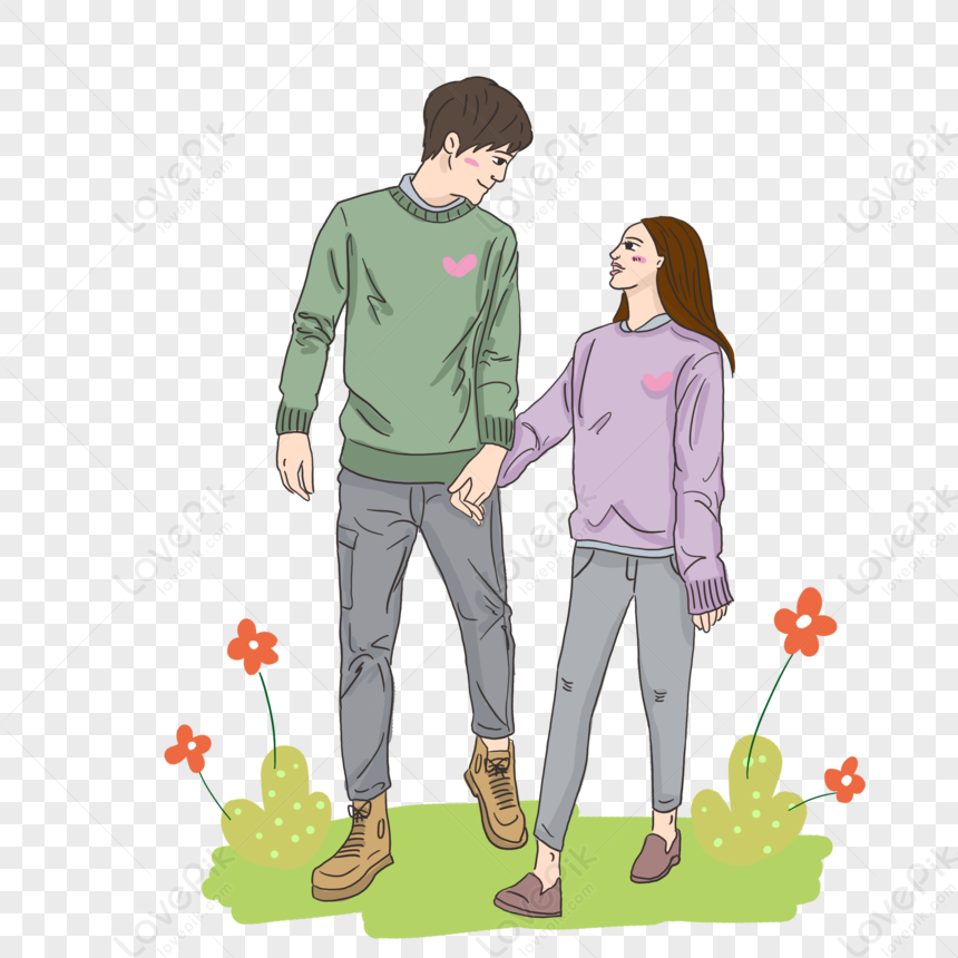 Cartoon Minimalist Couple Character Boy Girl Lover PNG Transparent And  Clipart Image For Free Download - Lovepik | 401333106