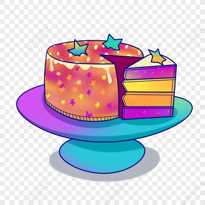 Happy Birthday Pink Cake ai generative 28631873 PNG