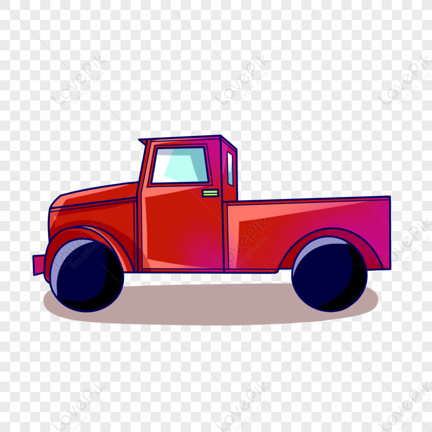 Cartoon Red Lorry Illustration Png Hd Transparent Image And Clipart