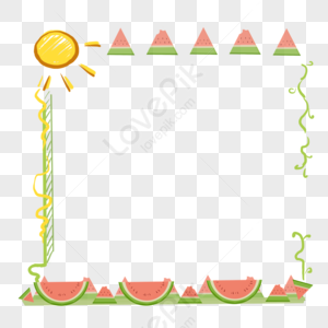 Cartoon Watermelon Border Images, HD Pictures For Free Vectors Download ...