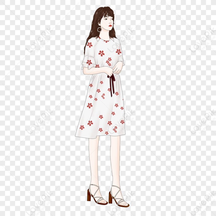 Cherry Blossom Girl, Flower Girl, Girl White, Girl Vector PNG ...