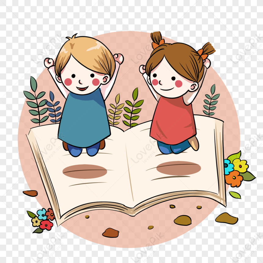 Child Standing On The Book PNG Hd Transparent Image And Clipart Image ...