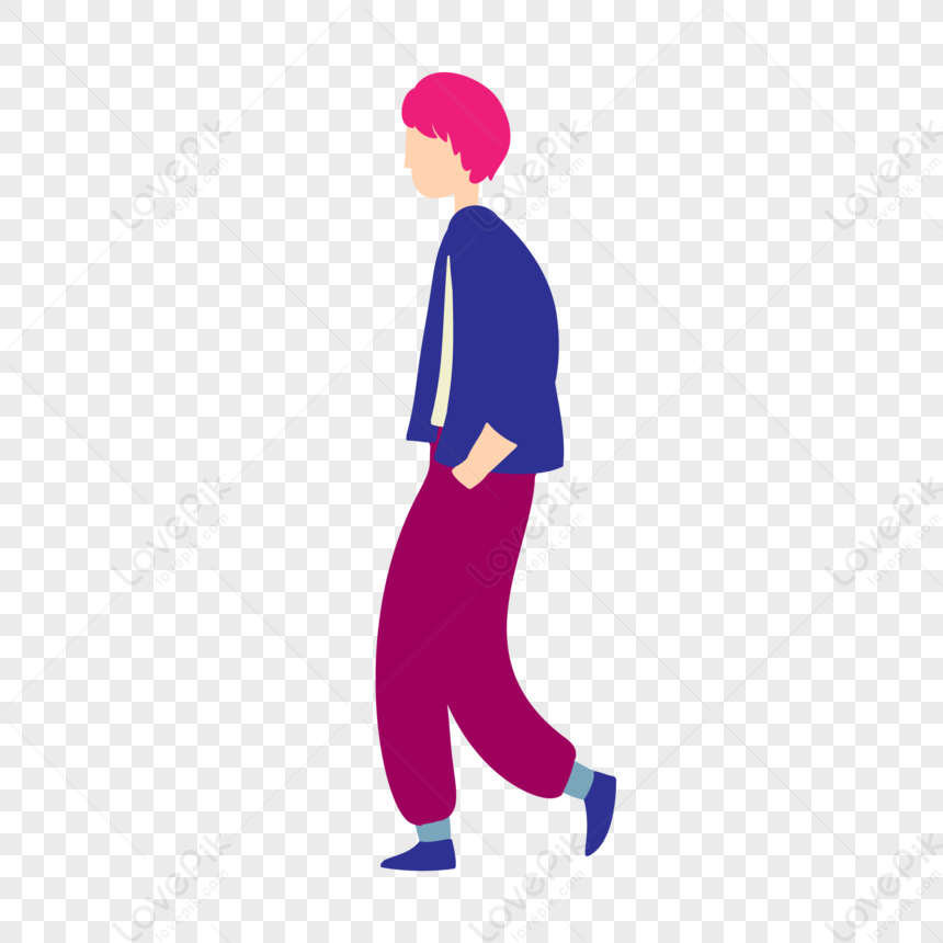Spring Casual Man Walking PNG Images & PSDs for Download