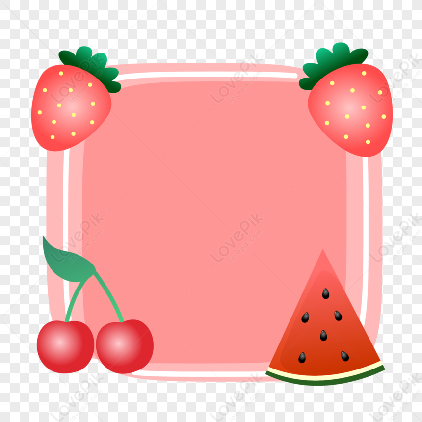 Fruit Border, Fruit Pink, Cherry Fruit, Fruit Light PNG Free Download ...