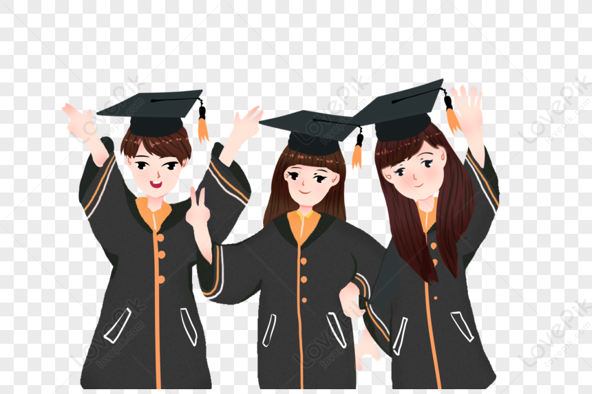 Graduating Girl PNG White Transparent And Clipart Image For Free ...