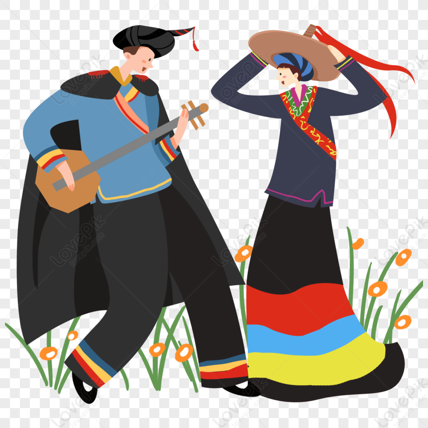 Hand Painted Flat Windy People PNG Hd Transparent Image And Clipart ...