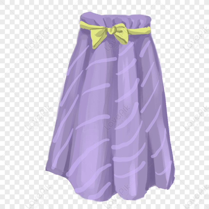 Hand Painted Purple Skirt Element PNG Hd Transparent Image And Clipart ...