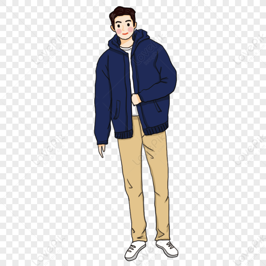 Illustration Boy, Light Man, Man Street, Cartoon Light PNG Picture And ...