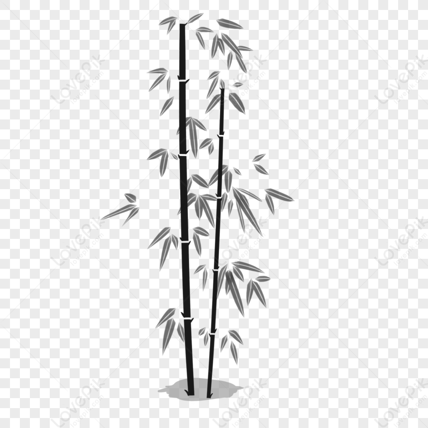 Ink Bamboo Leaves, Bamboo Tree, Bamboo Chinese, Bamboo Black PNG Free ...