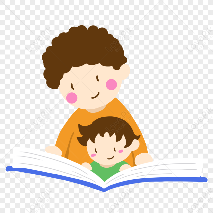 Parent-child Reading, Girl Reading, Child Girl, Book Reading Png Image 