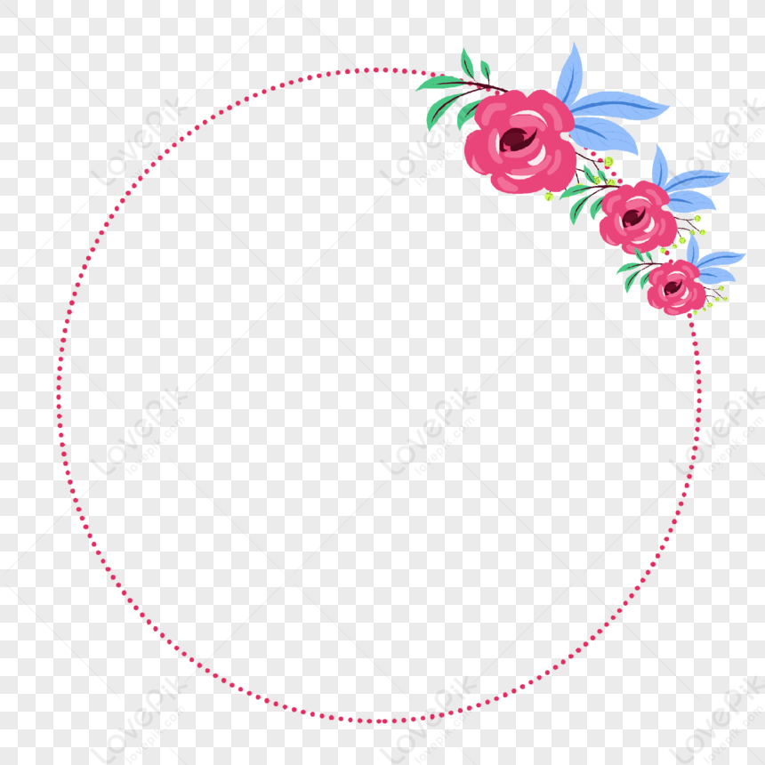 Plant Border Flower, Pink Simple, Light Pink, Flowers Pink Free PNG And ...