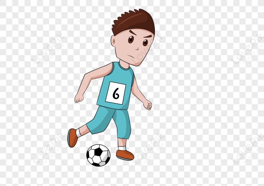 Play Football, Cartoon Football, Football Man, Football Soccer Free PNG ...