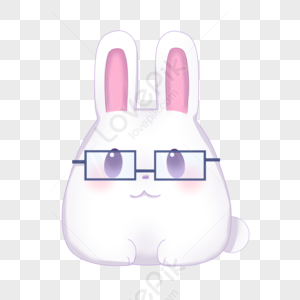 Rabbit With Glasses PNG Images With Transparent Background | Free ...