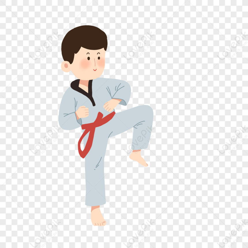 Taekwondo Movement, Girl Vector, Boy Cartoon, Cartoon Girl PNG Image ...