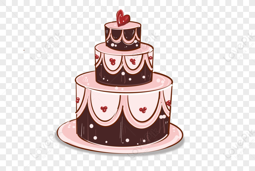 3 layered cake clipart logo