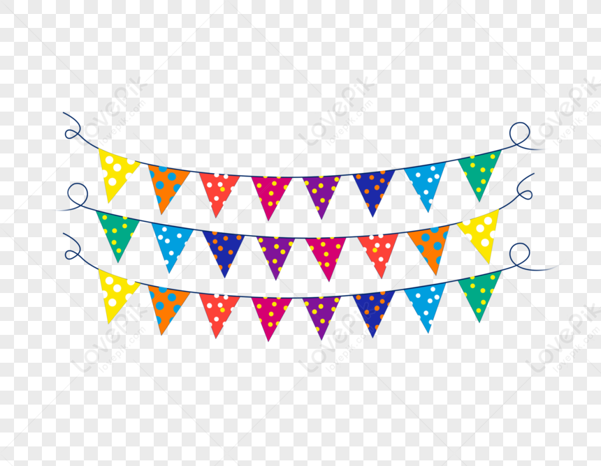 Triangle Small Bunting PNG Picture And Clipart Image For Free Download ...