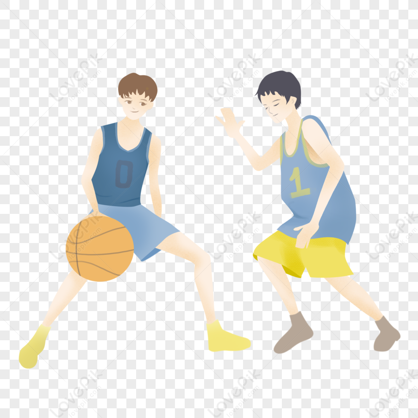 ragazza che gioca a basket clipart