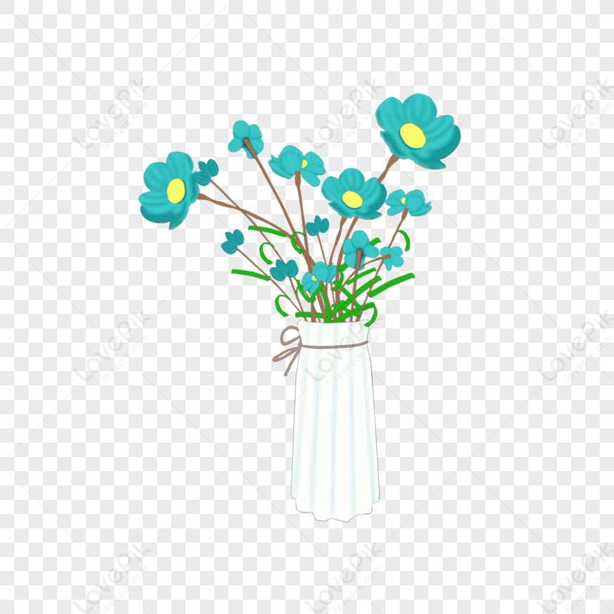 White Vase And Flower PNG Transparent Image And Clipart Image For Free ...