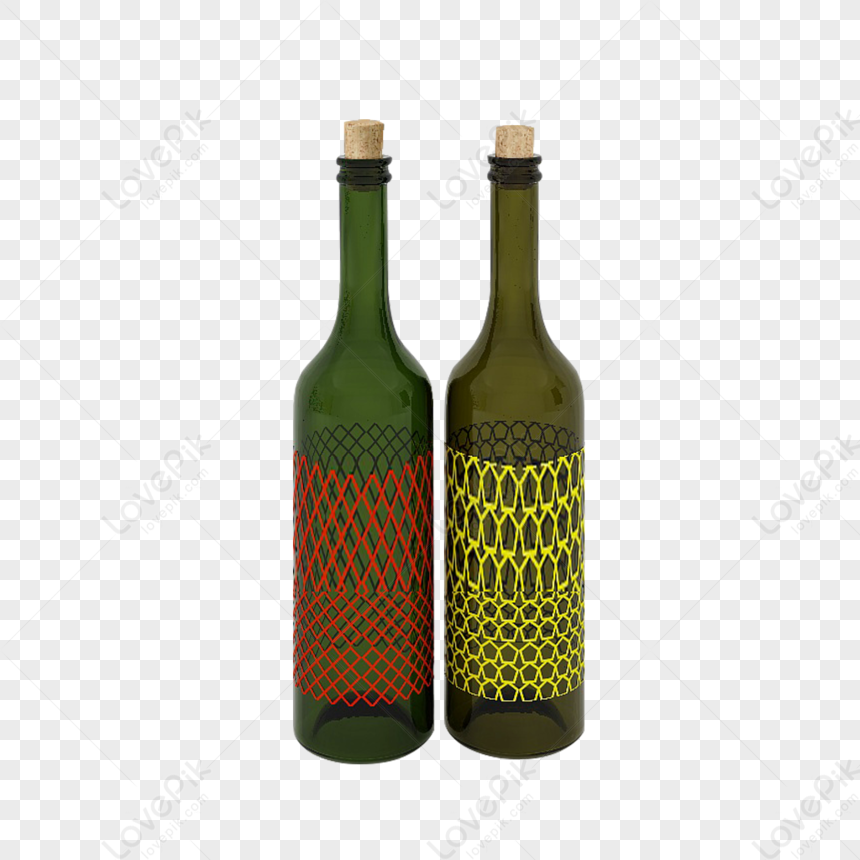 white wine bottle graphic