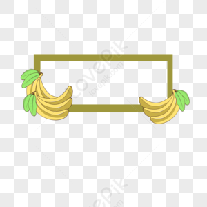 Banana Border PNG Images With Transparent Background | Free Download On ...