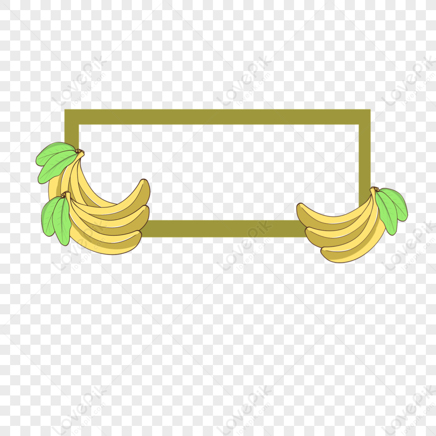Banana Border Free PNG And Clipart Image For Free Download - Lovepik ...
