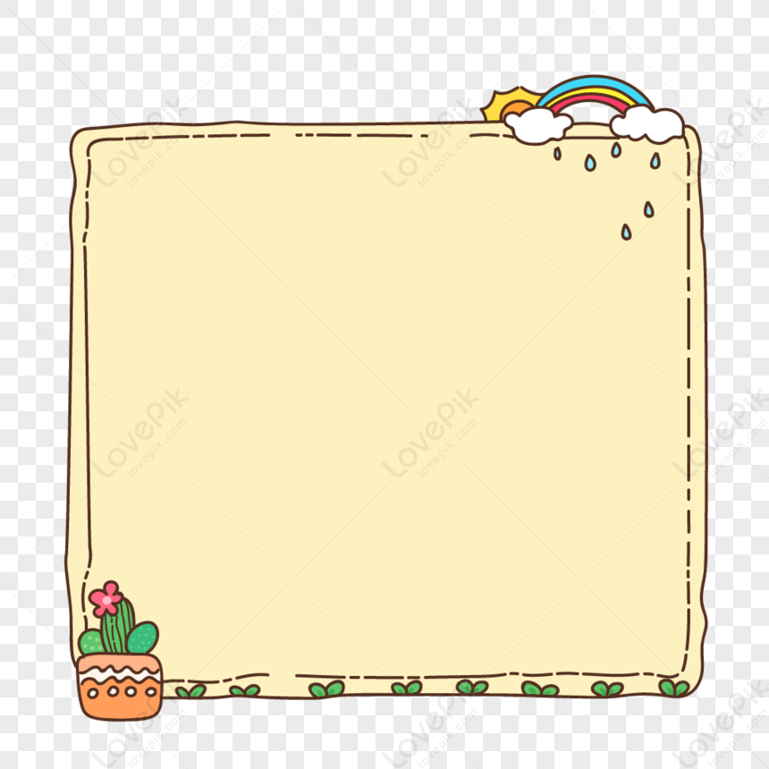 Border With Flower Pot PNG Picture And Clipart Image For Free Download ...