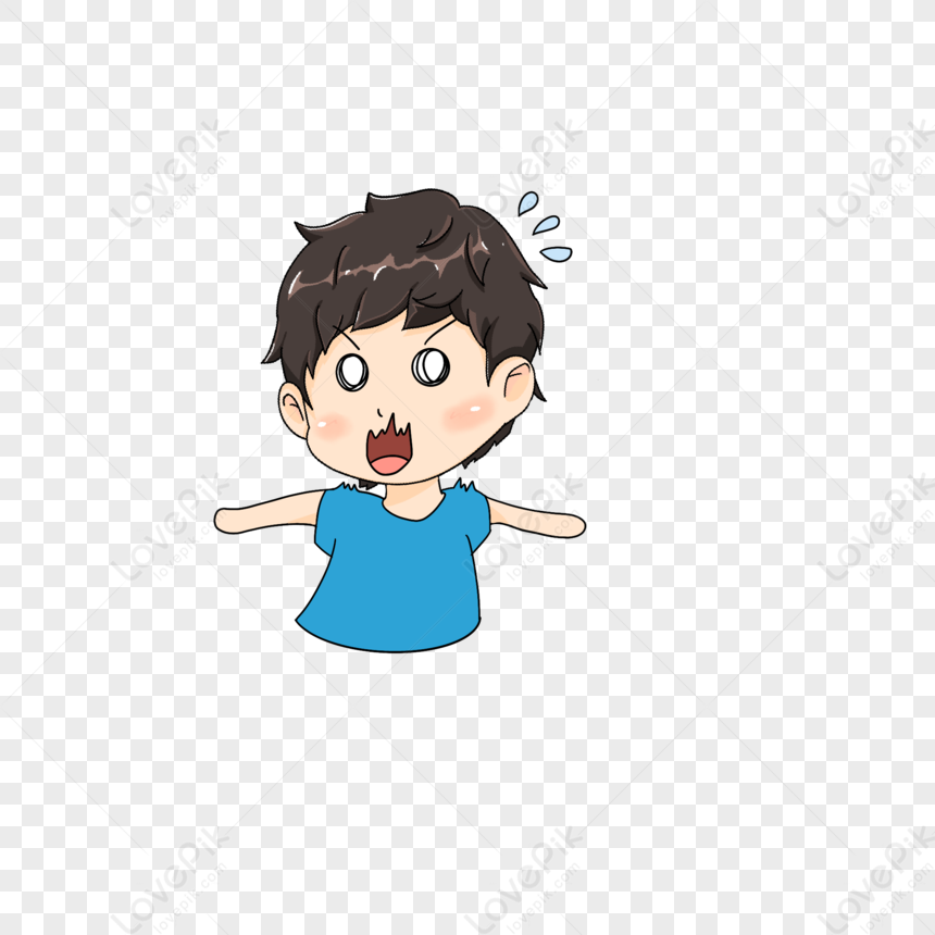 Boy Expression Pack, Dark Light, Blue Boy, Boy Cartoon PNG Picture And ...