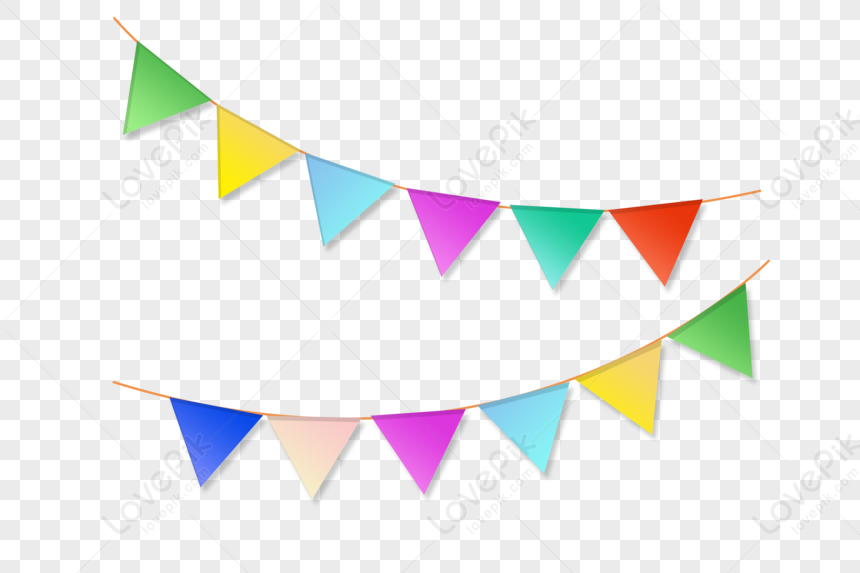 Bunting Banner Element PNG Image And Clipart Image For Free Download ...