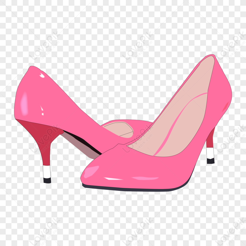 Cartoon Female wearing high heels shoes on transparent background PNG -  Similar PNG