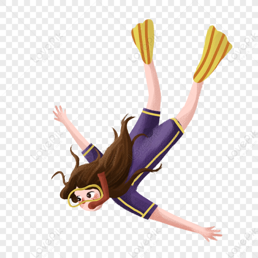 Diving Girl PNG Picture And Clipart Image For Free Download - Lovepik ...