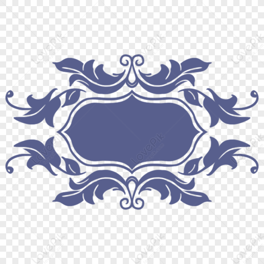 European Classic Blue Border PNG Picture And Clipart Image For Free ...