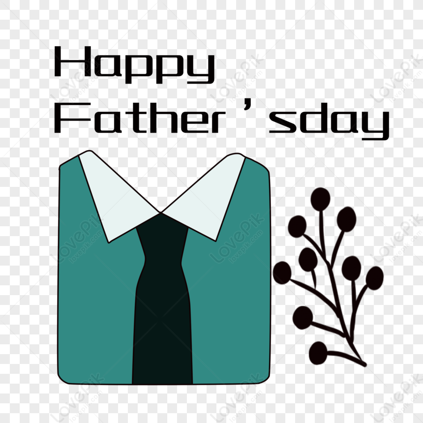 happy father's day card with hat icon over white background